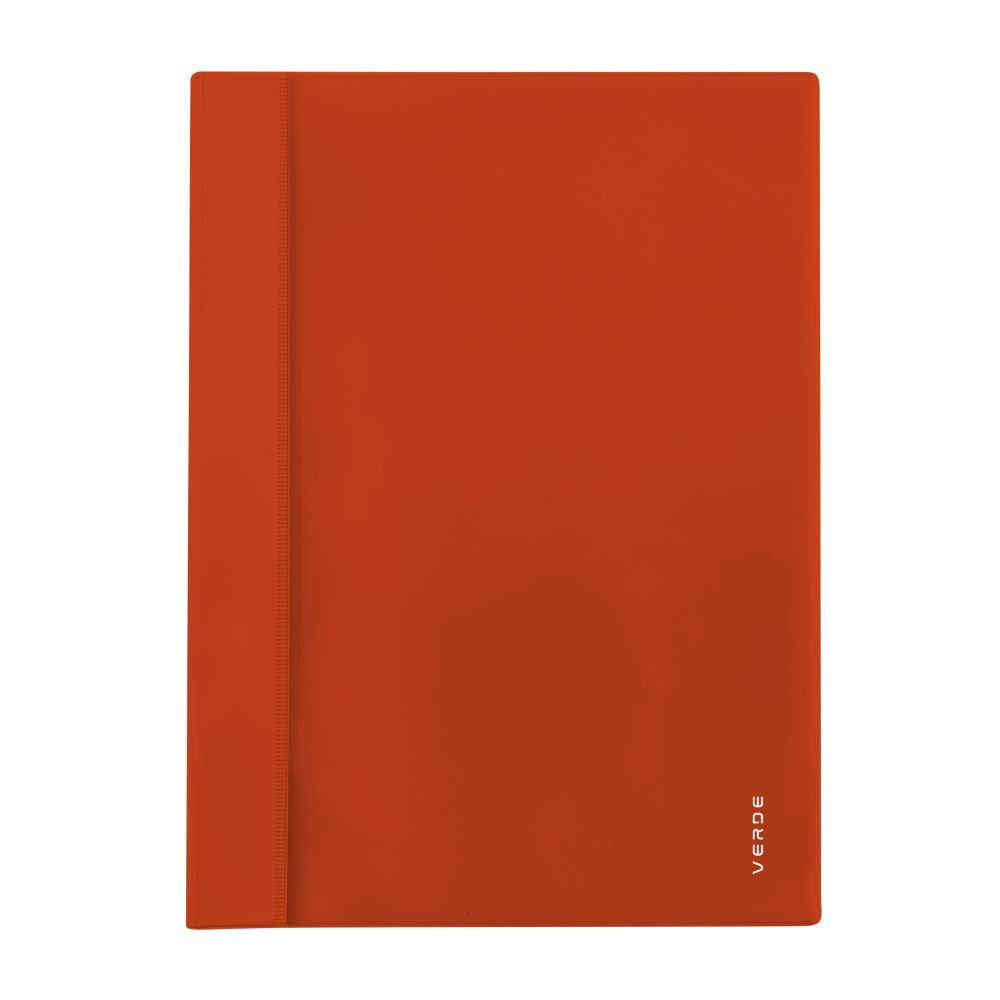 Fotografie Rychlovazač A4 PVC s kapsou VERDE cihlová 5-439