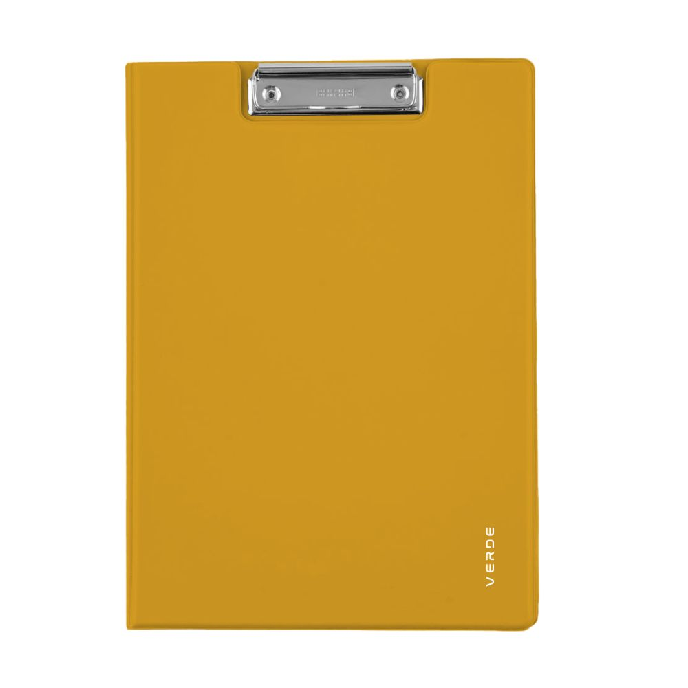 Dvojdeska A4 plast VERDE hořčice 5-498