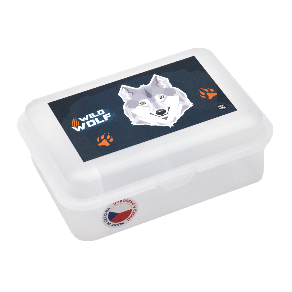 Fotografie Box na svačinu s přihrádkou vlk 7-97524