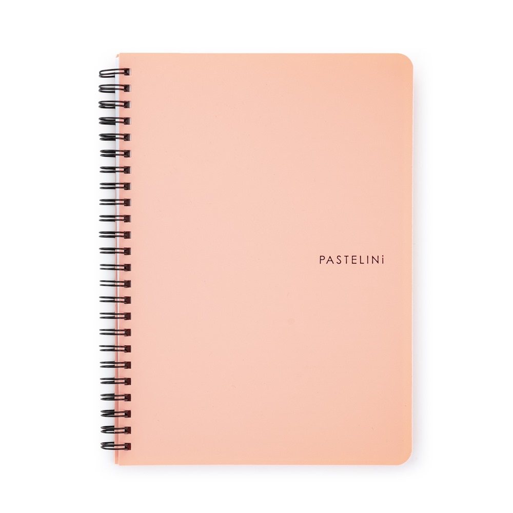 Fotografie Twin wire blok A5 PP PASTELINI meruňková 8-800