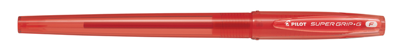 Fotografie Kuličkové pero Super Grip-G s víčkem - červené