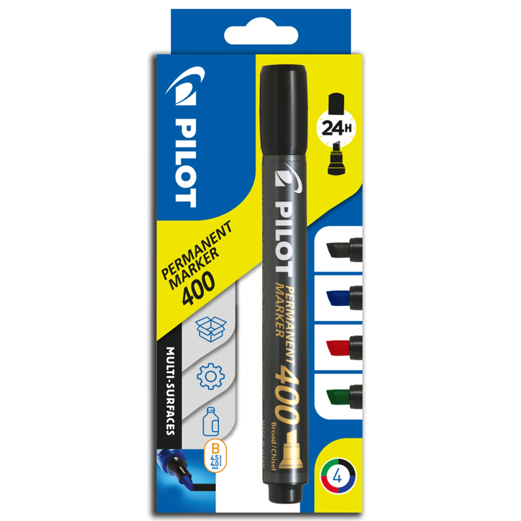 Fotografie Pilot, Sada 4 ks Popisovač 400, 1.0-4.0, mix barev