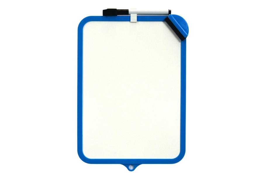 Oboustranně stíratelná tabulka CONCORDE, 19 x 29 cm, modrá A0457