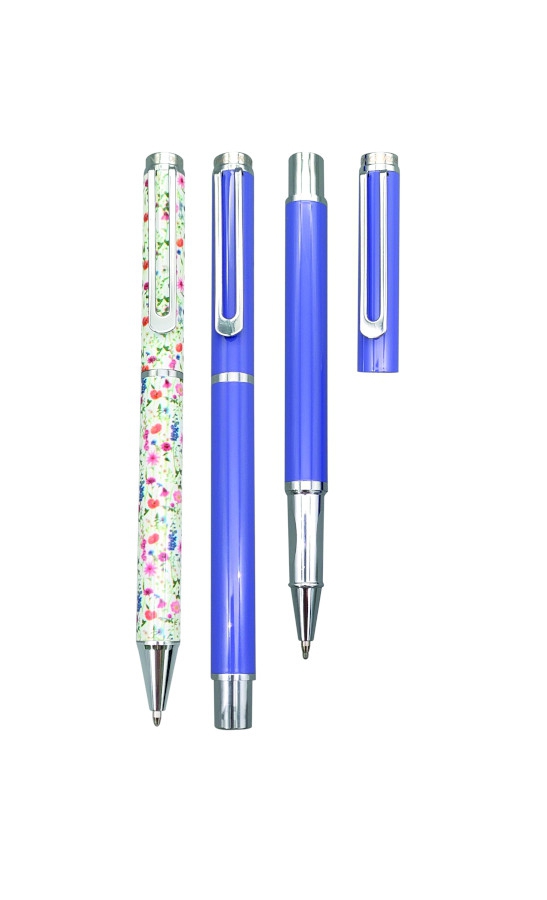 Fotografie Dárková sada CONCORDE Cleopatra, kul. pero 1,0mm, roller 1,0mm, krabička, fialov