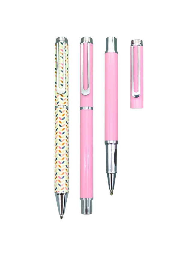 Dárková sada CONCORDE Sandra, kul. pero 1,0mm, roller 1,0mm, krabička, růžová A1