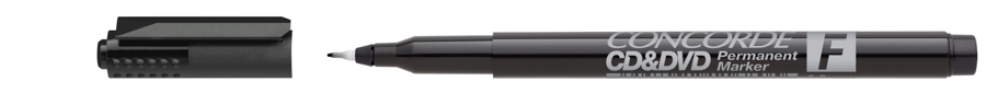 Fotografie Popisovač CONCORDE CD & DVD, permanentní, 0,5mm, černá A65738