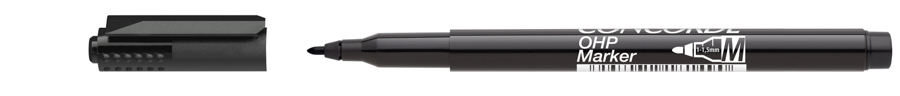 Fotografie Popisovač CONCORDE OHP M, permanentní, 1-1,5mm, černá A65731