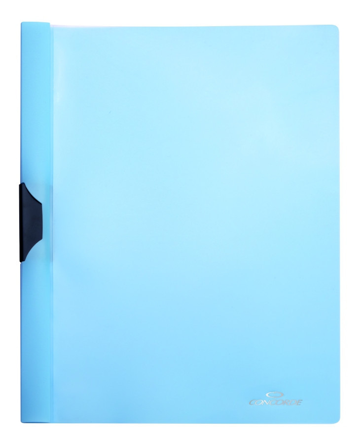 Fotografie Spisové desky CONCORDE A4 s bočním klipem, pastel modrá A80131