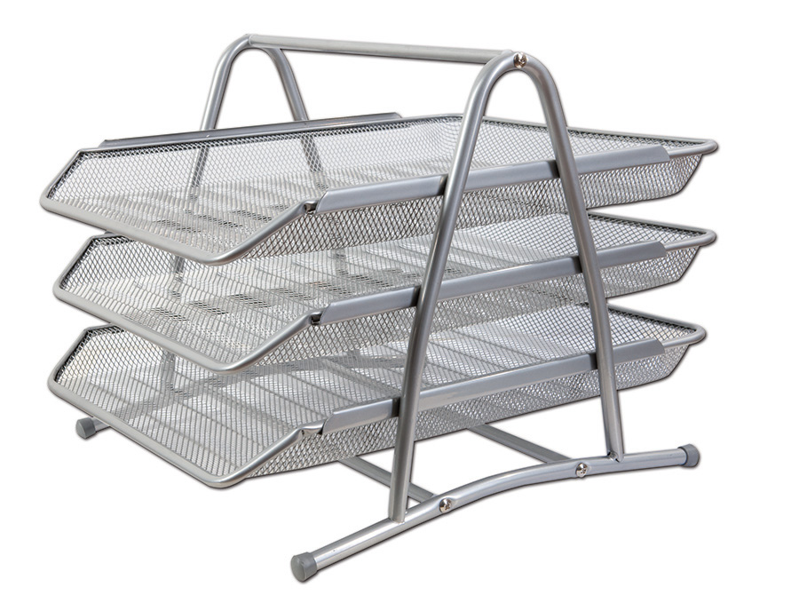 Trojbox CONCORDE, kovový, 29,5 x 26,5 x 35cm, stříbrný A68048