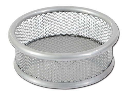 Kalíšek na sponky CONCORDE, kovový, 9 x 3 x 9cm, stříbrný A68049