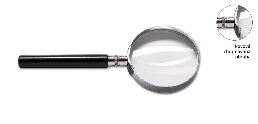 Lupa CONCORDE, O 50mm, kovová obruba A65653