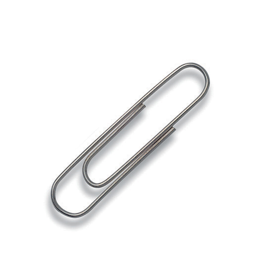 Fotografie Dopisní spony CONCORDE 33mm, 100ks, stříbrné A65468