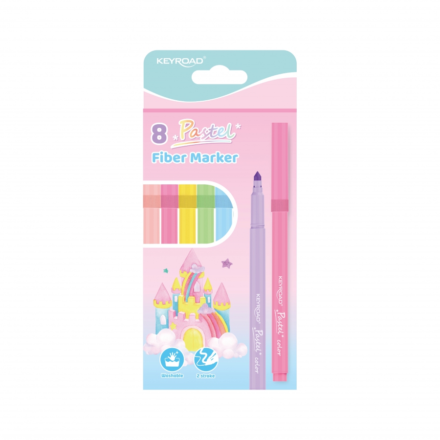 Fotografie Popisovače KEYROAD pastelové 8ks A719