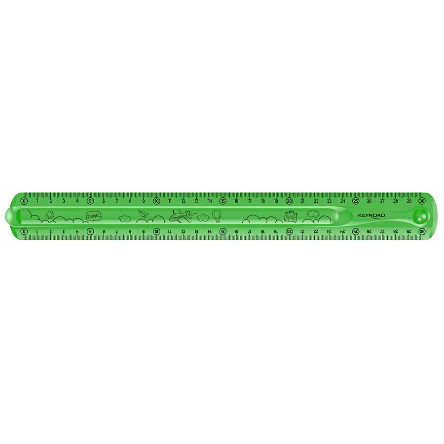 Fotografie Pravítko KEYROAD Flexi, 30cm, asort A662