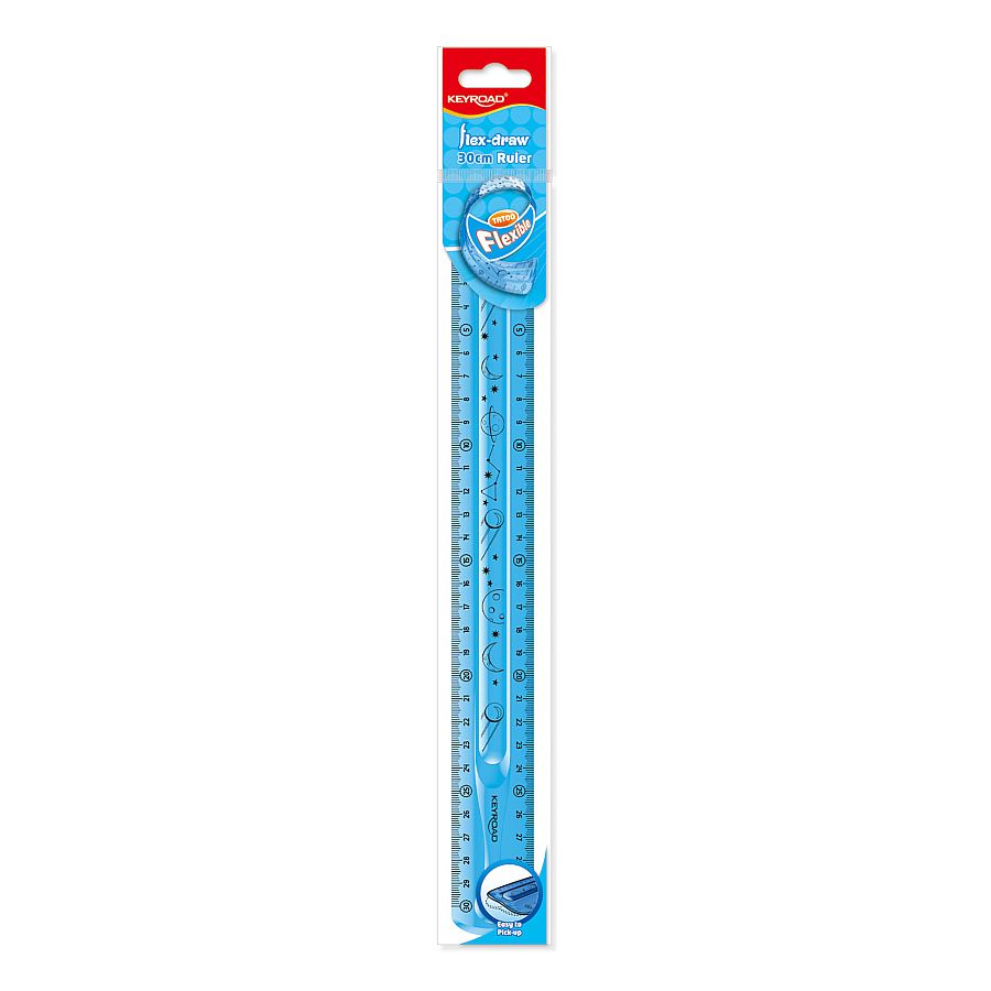 Pravítko KEYROAD Flexi, 30cm, modré A662-3