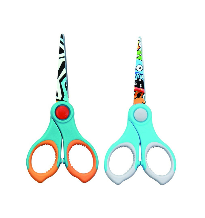 Školní nůžky KEYROAD Tattoo, 15cm, asort A605