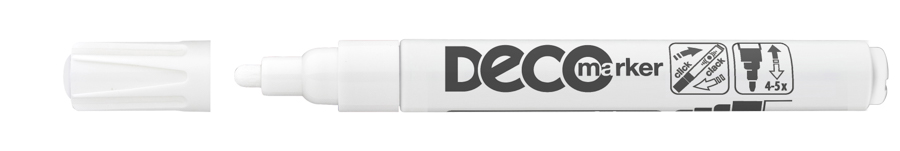 Fotografie Popisovač ICO Deco, bílý