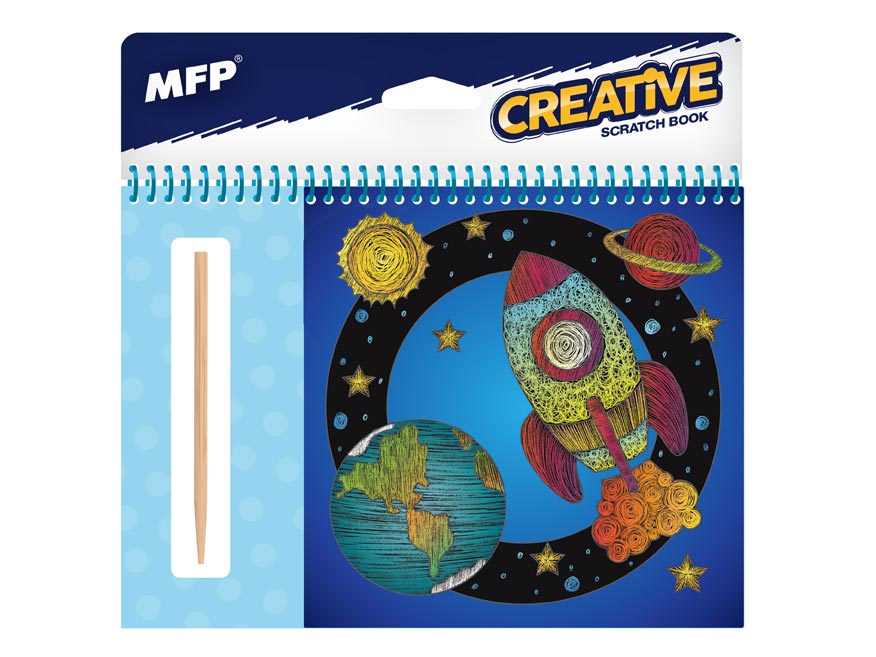 Škrabací obrázek blok 15x15cm 8l MAGIC boys 1032396