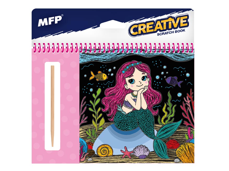 Škrabací obrázek blok 15x15cm 8l MAGIC girls 1032397