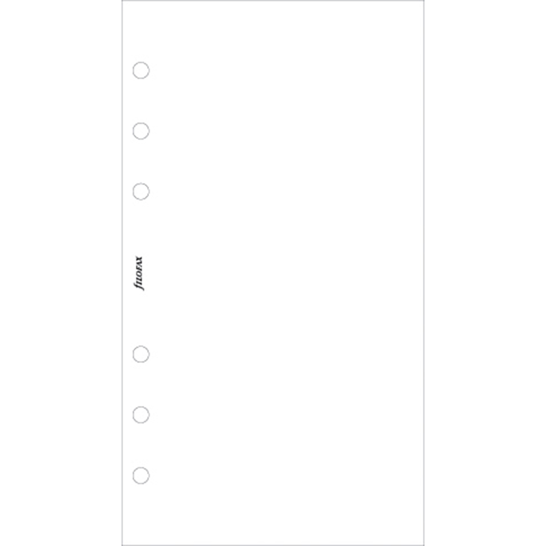 Fotografie FILOFAX náplň Osobní, papír bílý čistý