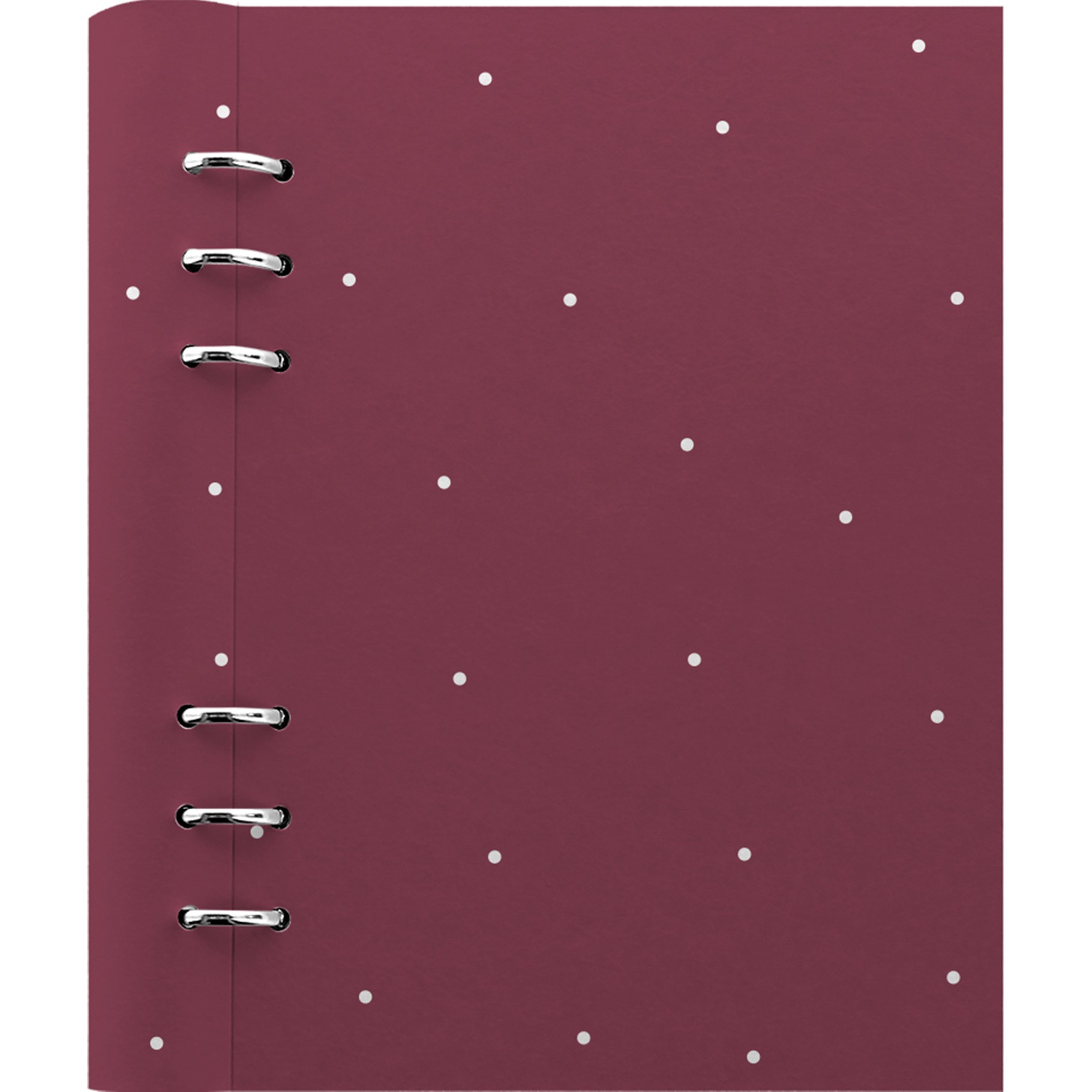 Fotografie FILOFAX Clipbook Polka Dot burgundy, A5, vínová/bílá