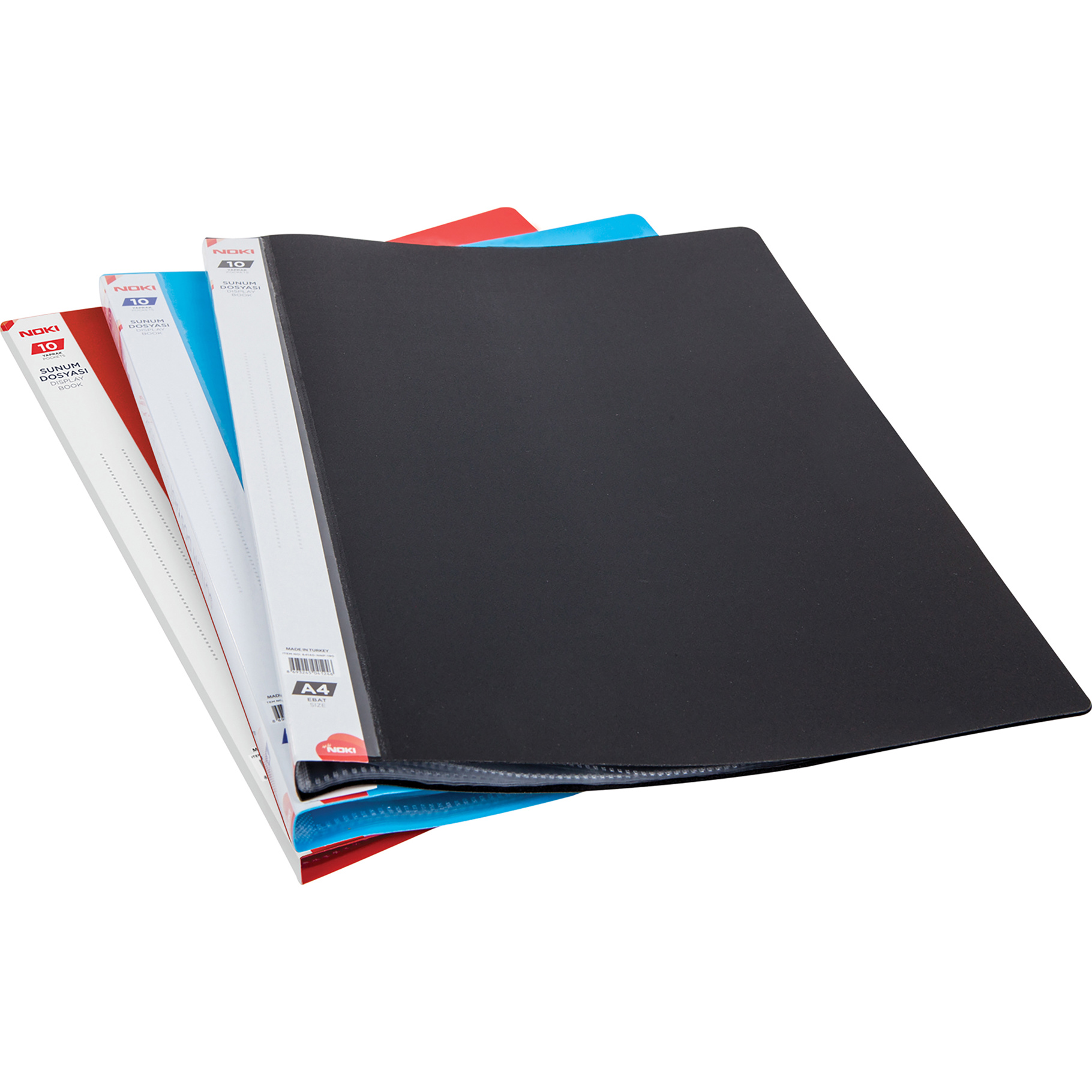 Fotografie NOKI Prospektová kniha A4, 10 kapes, modrá