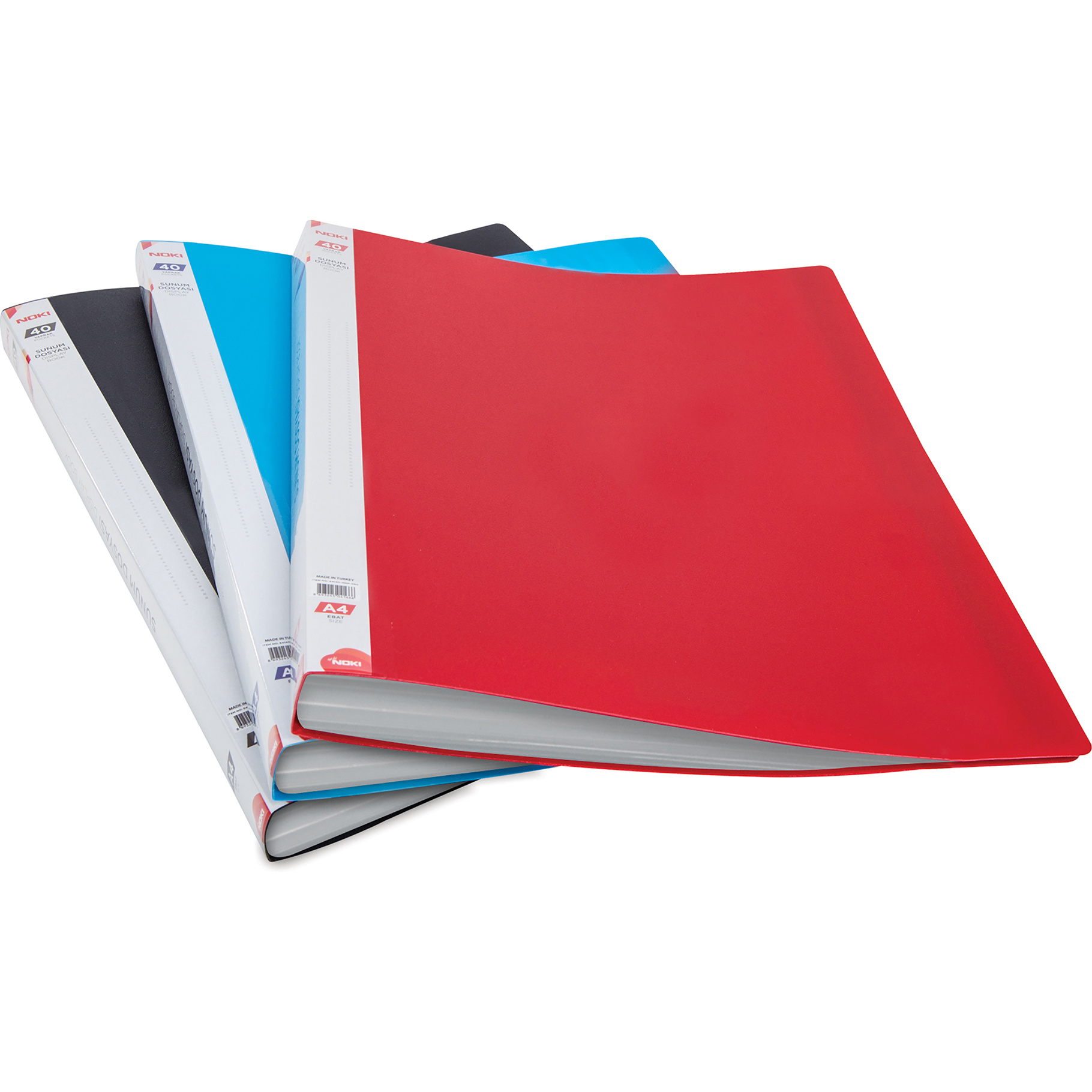 Fotografie NOKI Prospektová kniha A4, 40 kapes, modrá