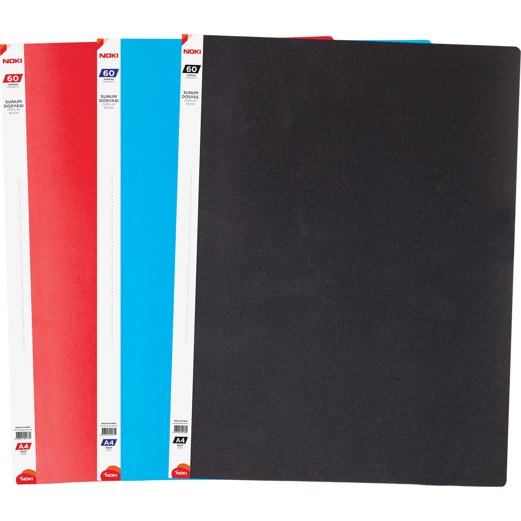 Fotografie NOKI Prospektová kniha A4, 60 kapes, modrá