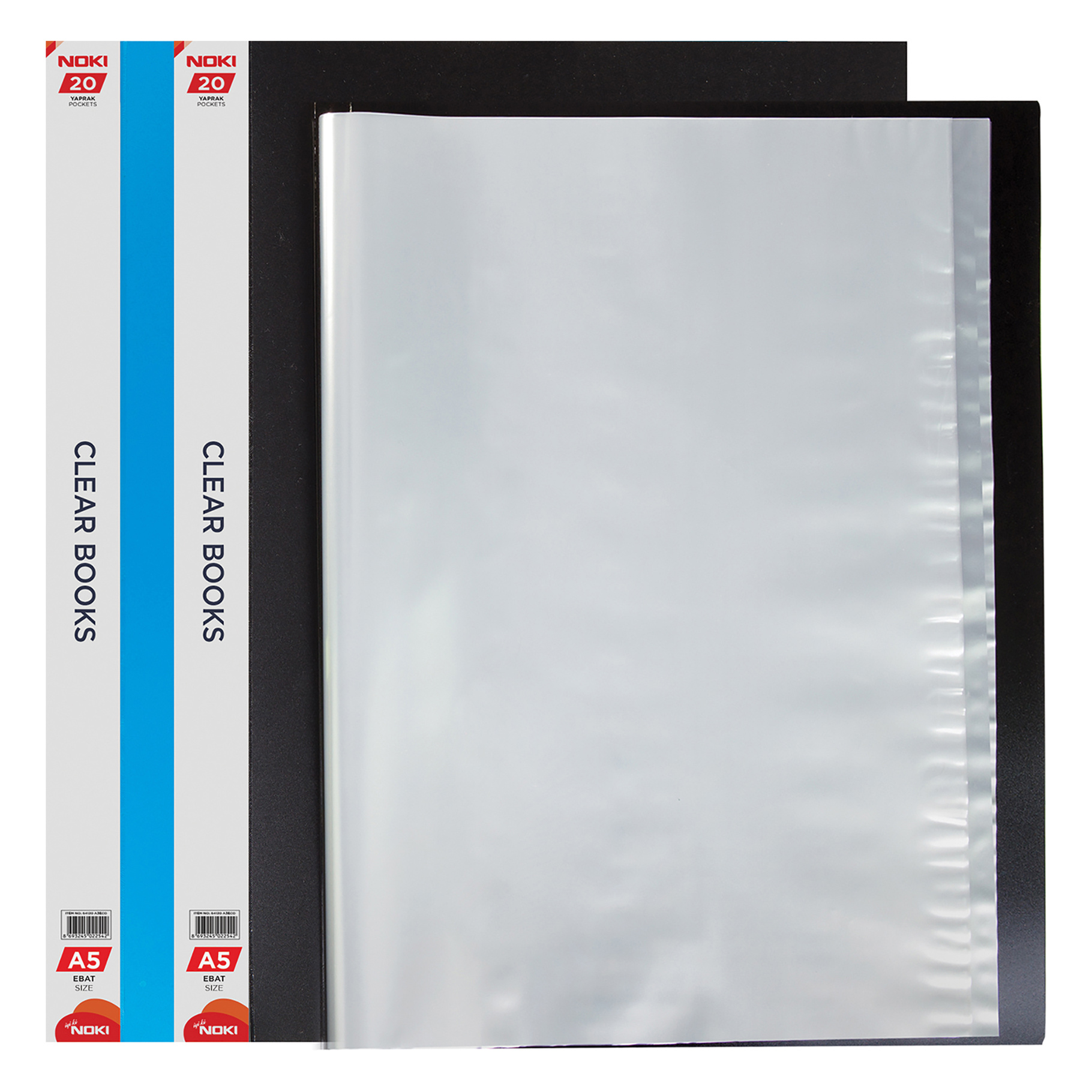 Fotografie NOKI Prospektová kniha A5, 20 kapes, mix 2 barvy