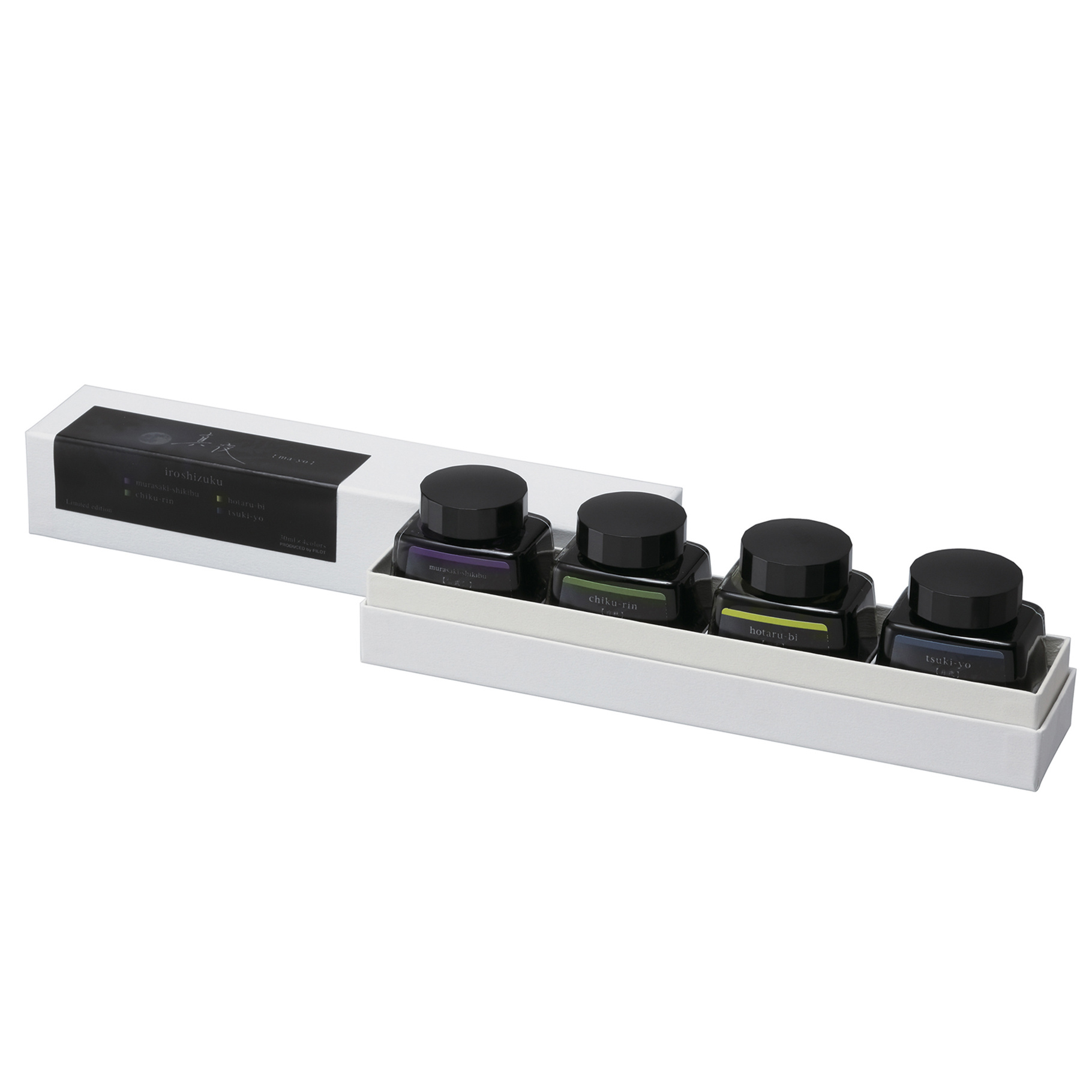 Fotografie PILOT Iroshizuku set Ltd, I, midnight (4x30ml)