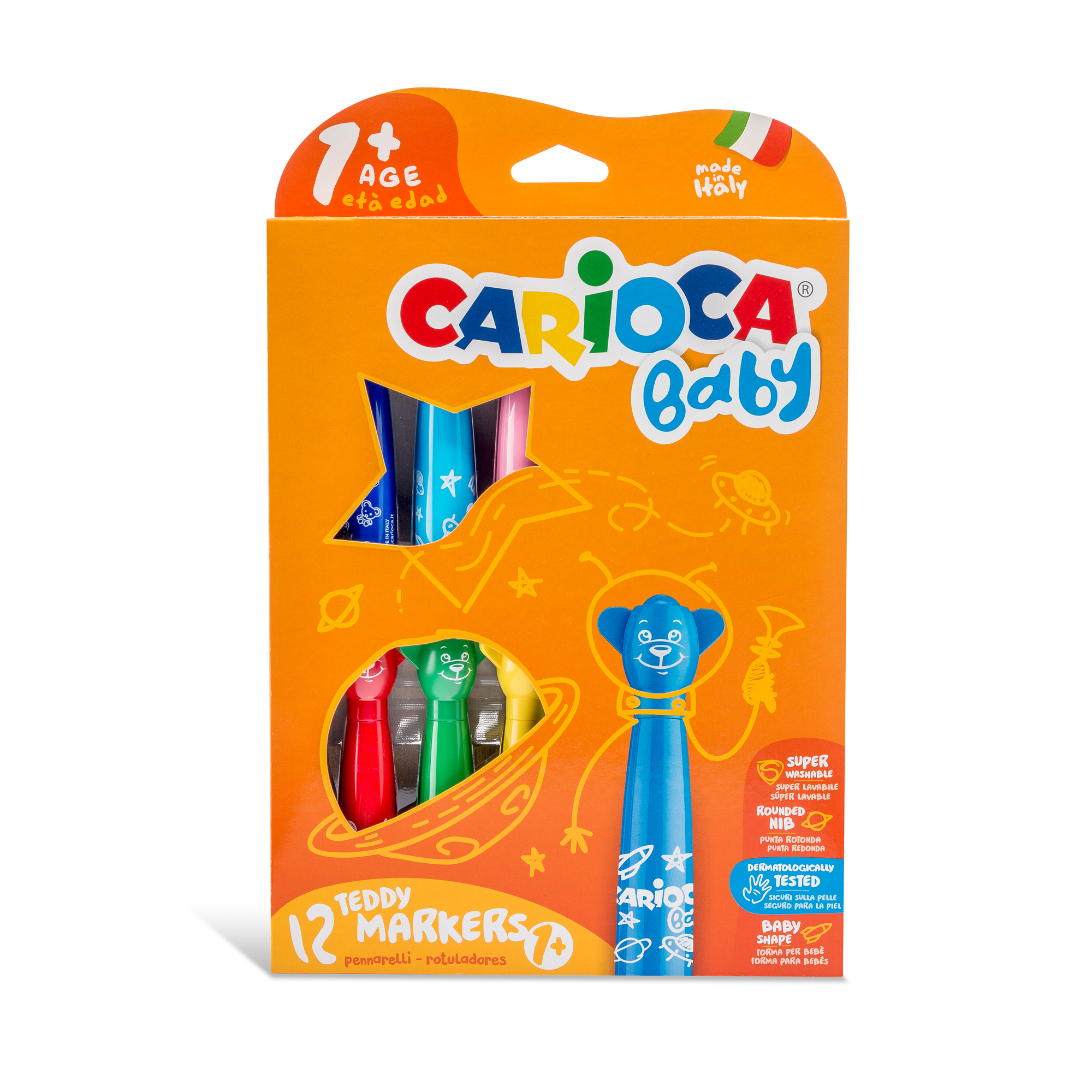 Fotografie Fixy CARIOCA Teddy Markers 12ks