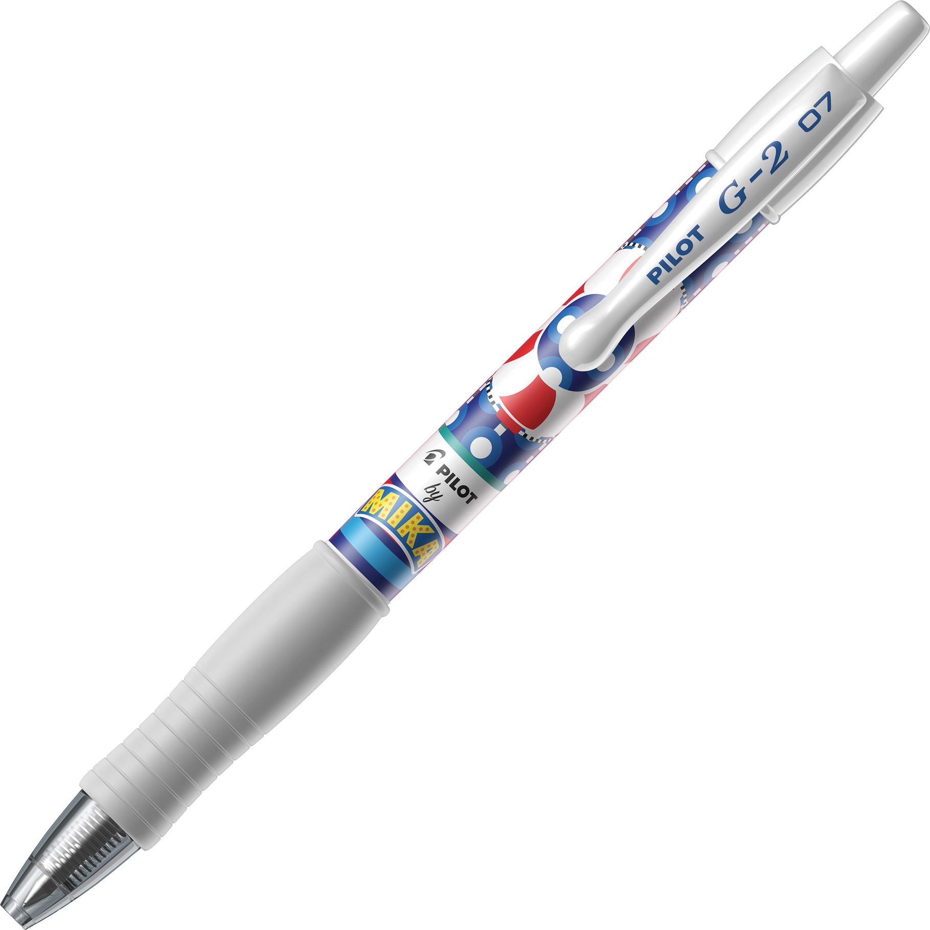 PILOT, Gelový roller G-2, 0.7, (M) střední, modrá, Mika edice