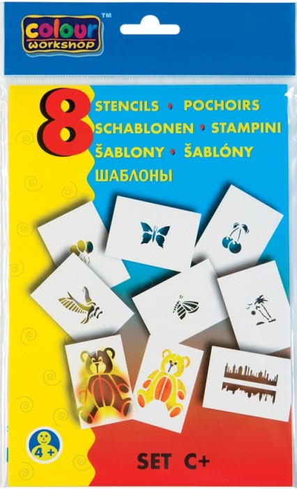 Fotografie Set šablon k foukacím fixům C+ (hračky)