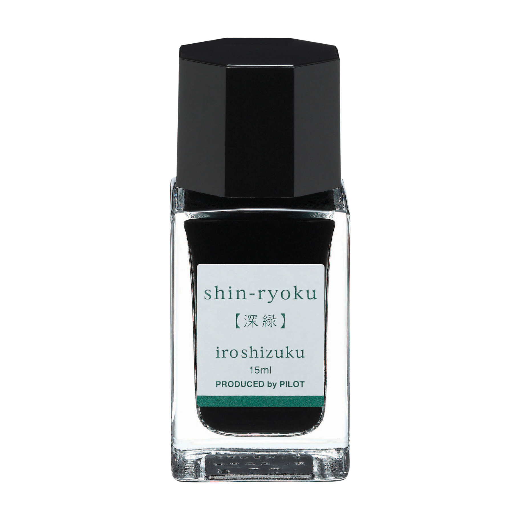 Fotografie PILOT, Sada 12 ks Inkoust Iroshizuku mini pro Plnicí pera, 15 ml, Shin-Ryoku