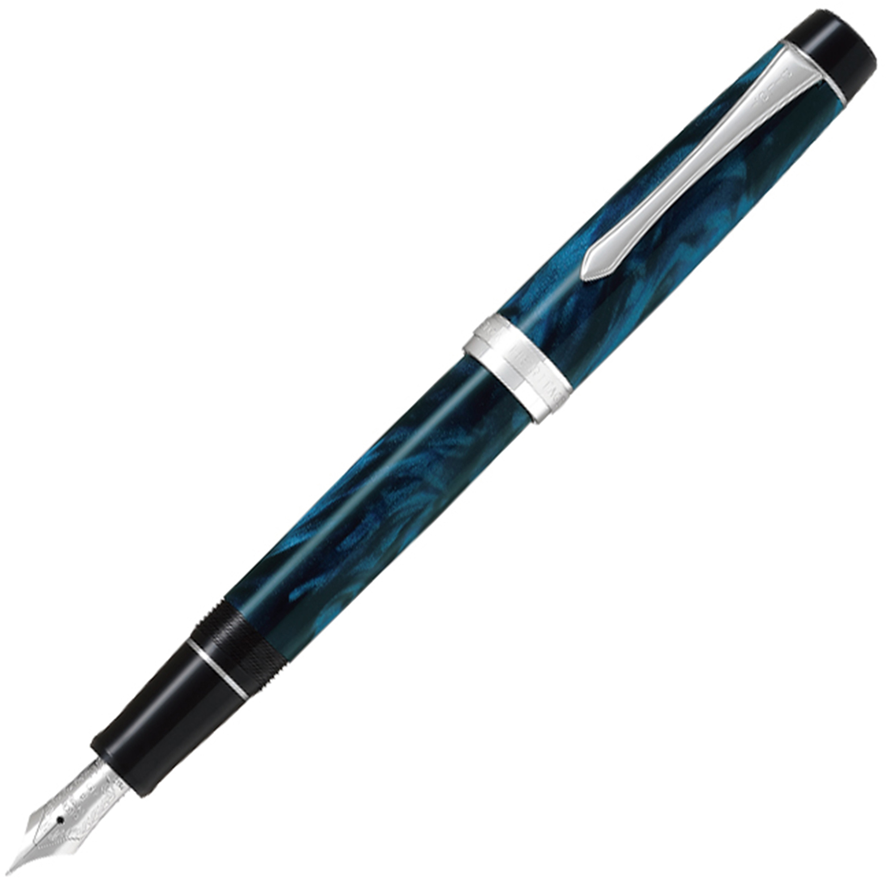 Fotografie PILOT, Plnicí pero Heritage SE, (M) střední, marble blue
