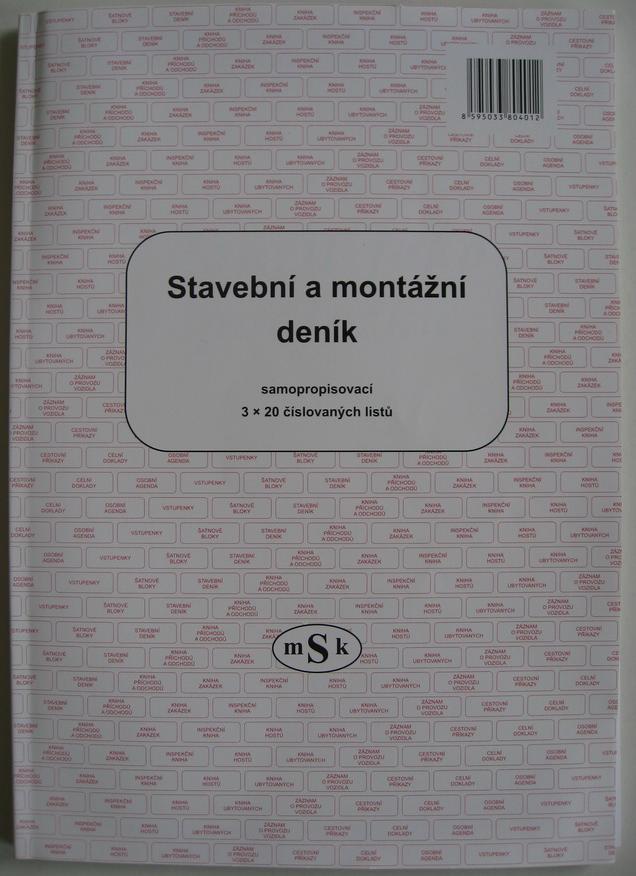 Stavební deník, samopropis A4/401