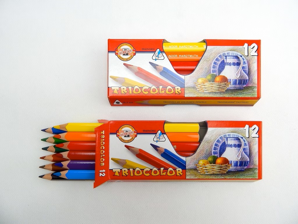 Fotografie KOH-I-NOOR - Pastelky 3HR 10,5, 12ks tricolor