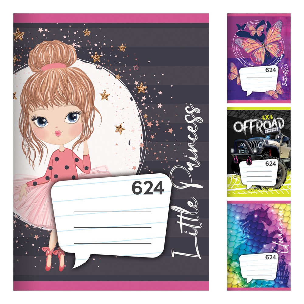 Fotografie NOTES Školní sešit A6 624 linkovaný, 20 listů