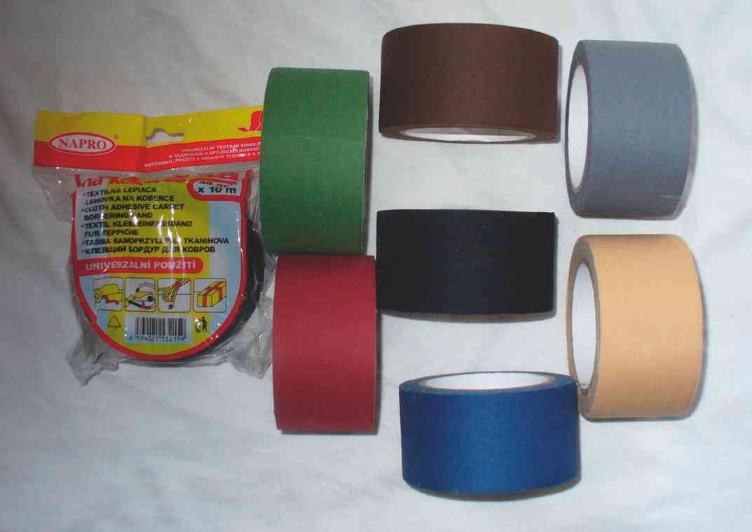 Páska kobercová 48mmx10m textilní zelená