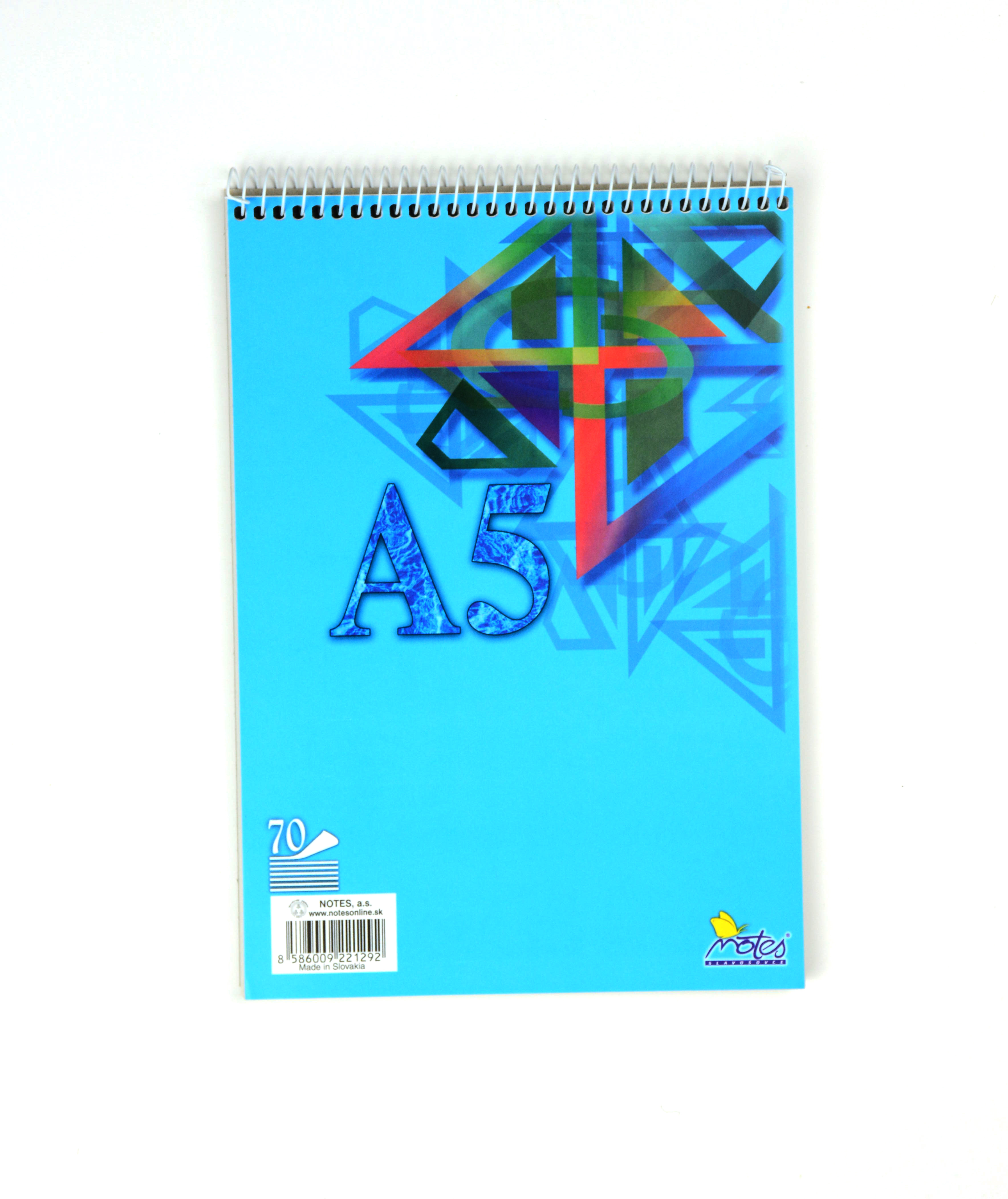 Fotografie Blok spirálový A5 70 listů čistý Notes