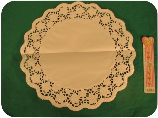 Dortová podložka kulatá 30 cm/6ks - bílá