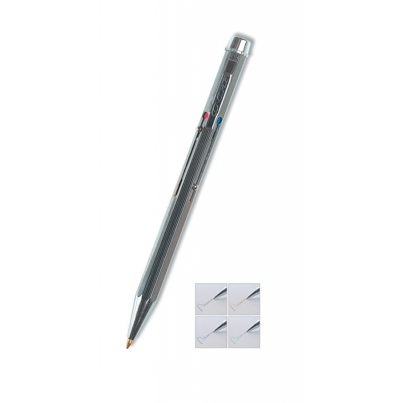 Kuličkové pero CONCORDE Classic stříbrné 4barevné