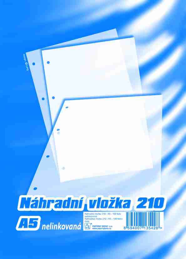 Náhradní vložka do karis bloku A5 100 ls čistá