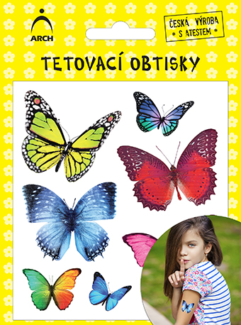 Dětské tetovačky - motýlci 01 2521