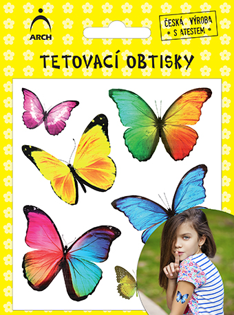 Dětské tetovačky - - motýlci 02 2522