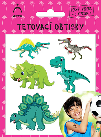 Dětské tetovačky - dinosauři 01