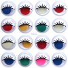 Dekorační oči barevné, samolepící, sada, 15mm, 16ks 