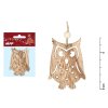 Sova dřevěná set 2ks 7cm 8885710