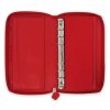 Filofax diář Saffiano, zip osobní compact, červená