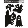 Okenní fólie černé 30 x 42 cm, Halloween